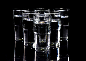 Glasses of water
