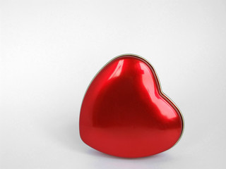 red hearts against white background