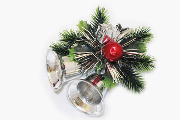 christmas silver bell decoration