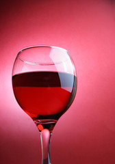 Glass of red wine