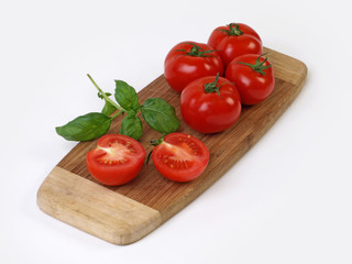 Platter with tomatoes 