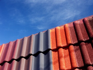 Ziegeldach -  hinterground