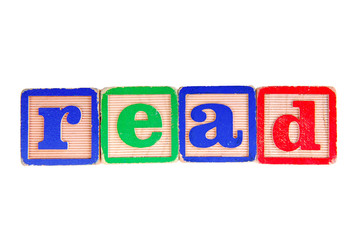 READ in Wooden Blocks