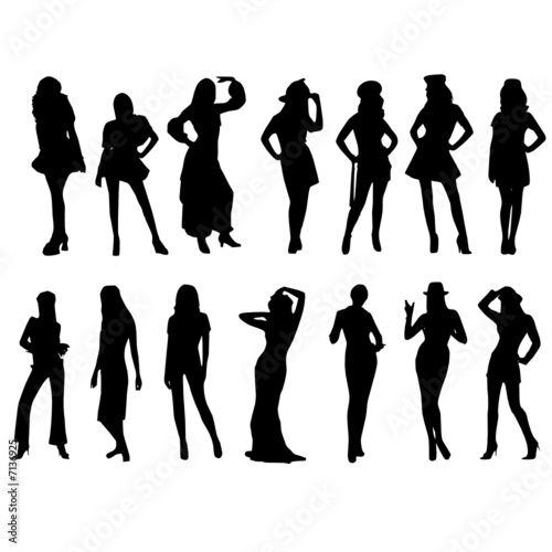 Download "woman figure vector" Stock image and royalty-free vector files on Fotolia.com - Pic 7136925
