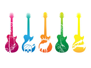Naklejka premium Guitars