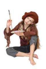 Drawing girl