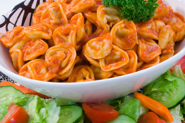 Beef Tortellini and Salad