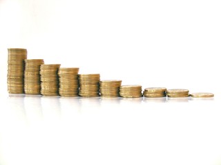 grafica con monedas