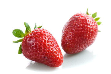 Strawberry on white background