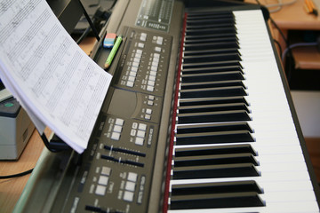 Fototapeta na wymiar electronic piano
