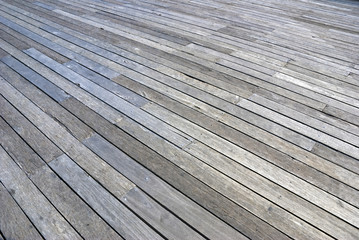 Plank floor perspective docks