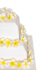 Wedding Cake with Frangipani