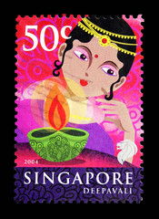 Deepavali Postage Stamp