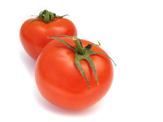 Tomatoes isolated on white background