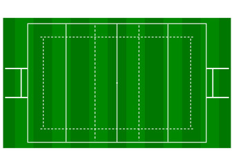 Rugby Pitch - Over Head View
