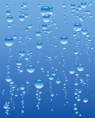 Vector illustration of water bubbles