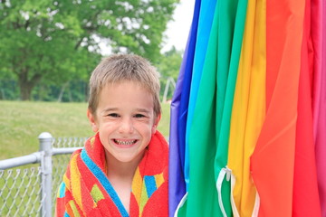 Little Boy at the Pool