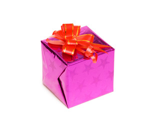 Gift box isolated on the white background