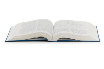 Open book isolated on the white background