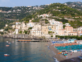 the bay of village of Minori