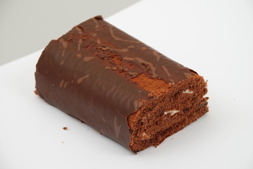 tasty chocolate roll cake