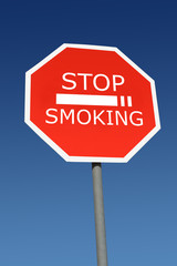 Stop smoking signpost