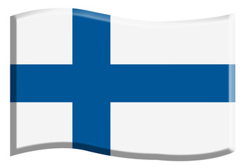 Obraz premium Drapeau de la Finlande