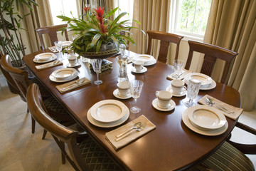 Luxury home dining table.