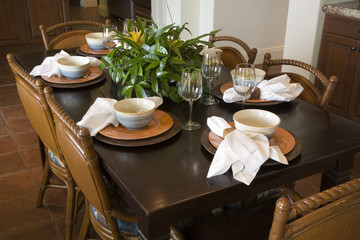 Luxury home dining table.
