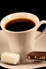 café noir avec options