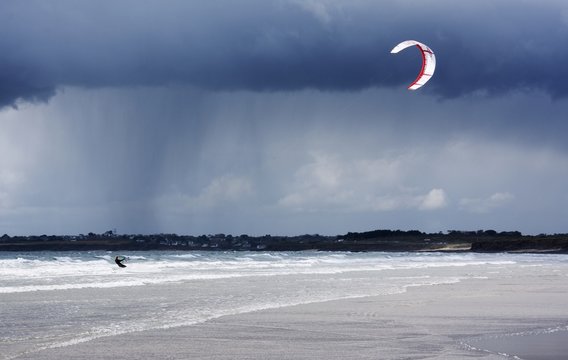 Skysurf en Bretagne