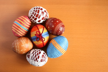 Easter eggs in a circle