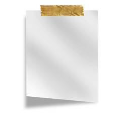 White piece of paper