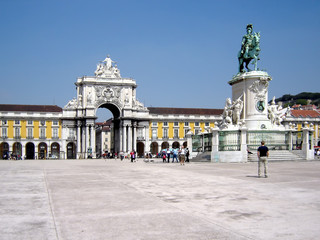 Commerce Square in Lisbon, Portugal