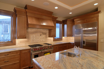Kitchen with Granite Counter Top