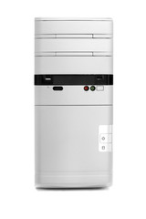 Personal computer isolated on white background