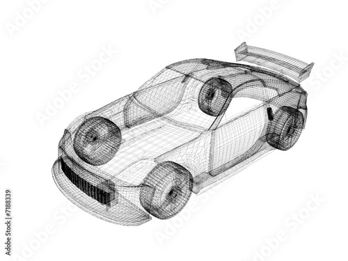 "3d wire frame car" Stock photo and royalty-free images on Fotolia.com