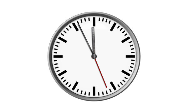 Silber Wand Uhr