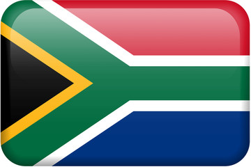 South Africa Flag Button