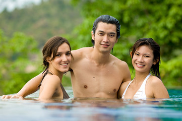 Fototapeta premium Friend In Pool