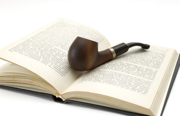 pipe and book