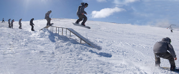 Snowboarding Sequence