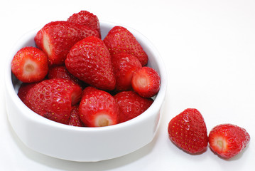 Strawberries in bowl