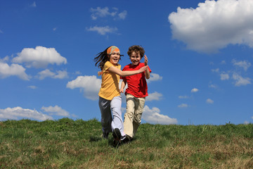 Kids running