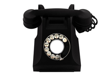 vintage black phone
