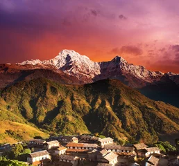 Printed roller blinds Nepal Himalayan fantasy