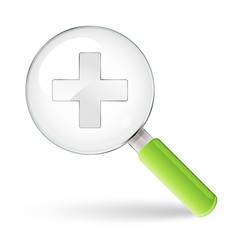 Fototapeta premium icone loupe +