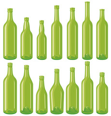 Green bottle set