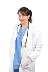 Female doctor in lab coat