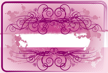 Vintage frame. Pink. Emo. Glamur.